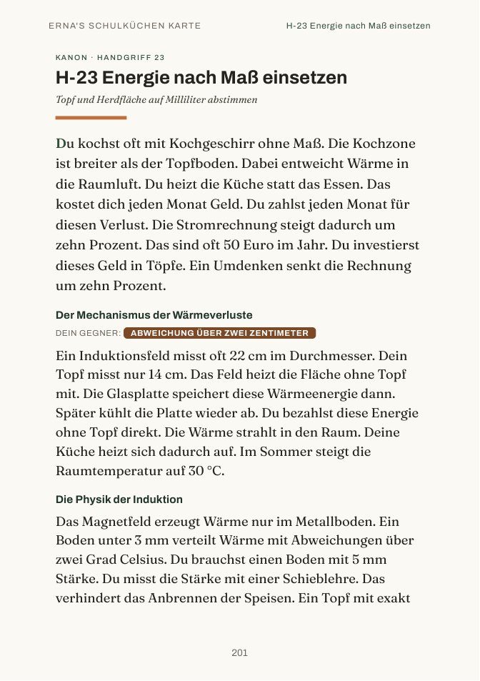 Eine typische Kapitelseite